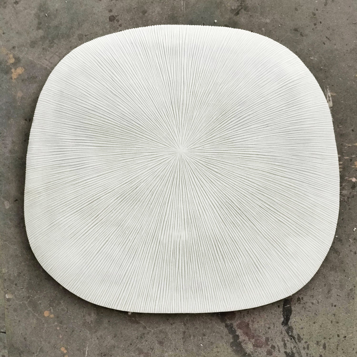 Groove 28.5"SQ, Cream By Gold Leaf | Wall Art | Modishstore - 1