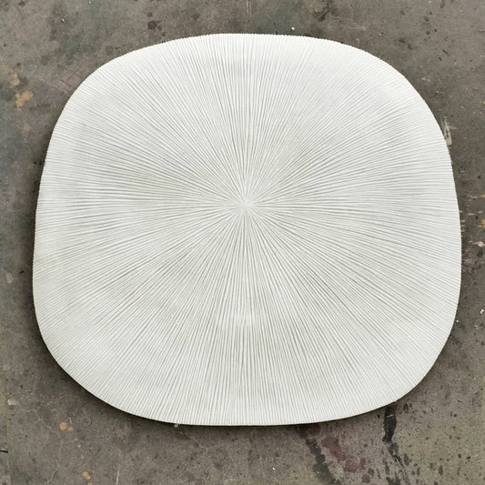 Groove 28.5"SQ, Cream By Gold Leaf | Wall Art | Modishstore - 1