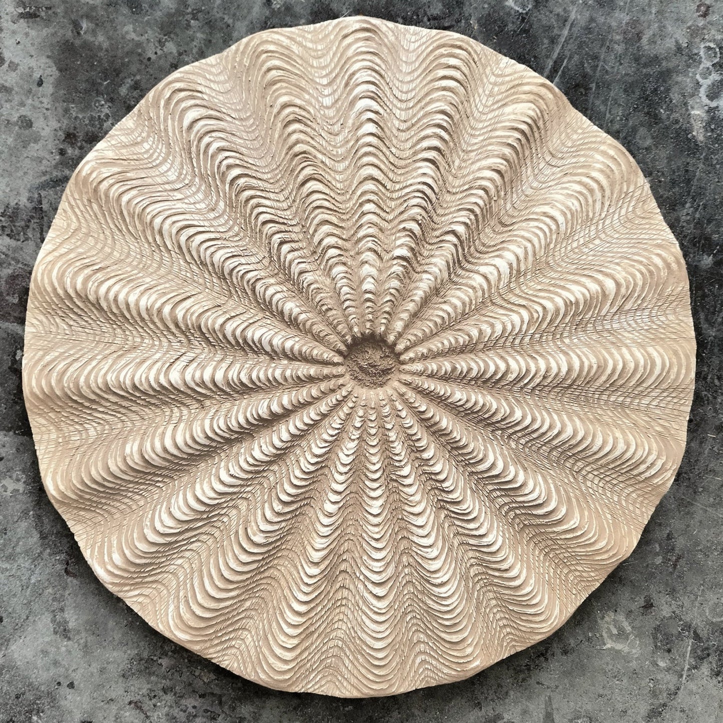 Basket 23.3"D Medallion, Brown Wash By Gold Leaf | Wall Art | Modishstore - 1