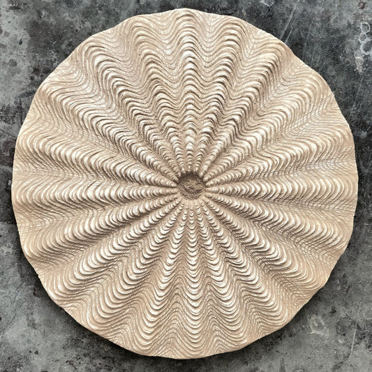 Basket 23.3"D Medallion, Brown Wash By Gold Leaf | Wall Art | Modishstore - 1