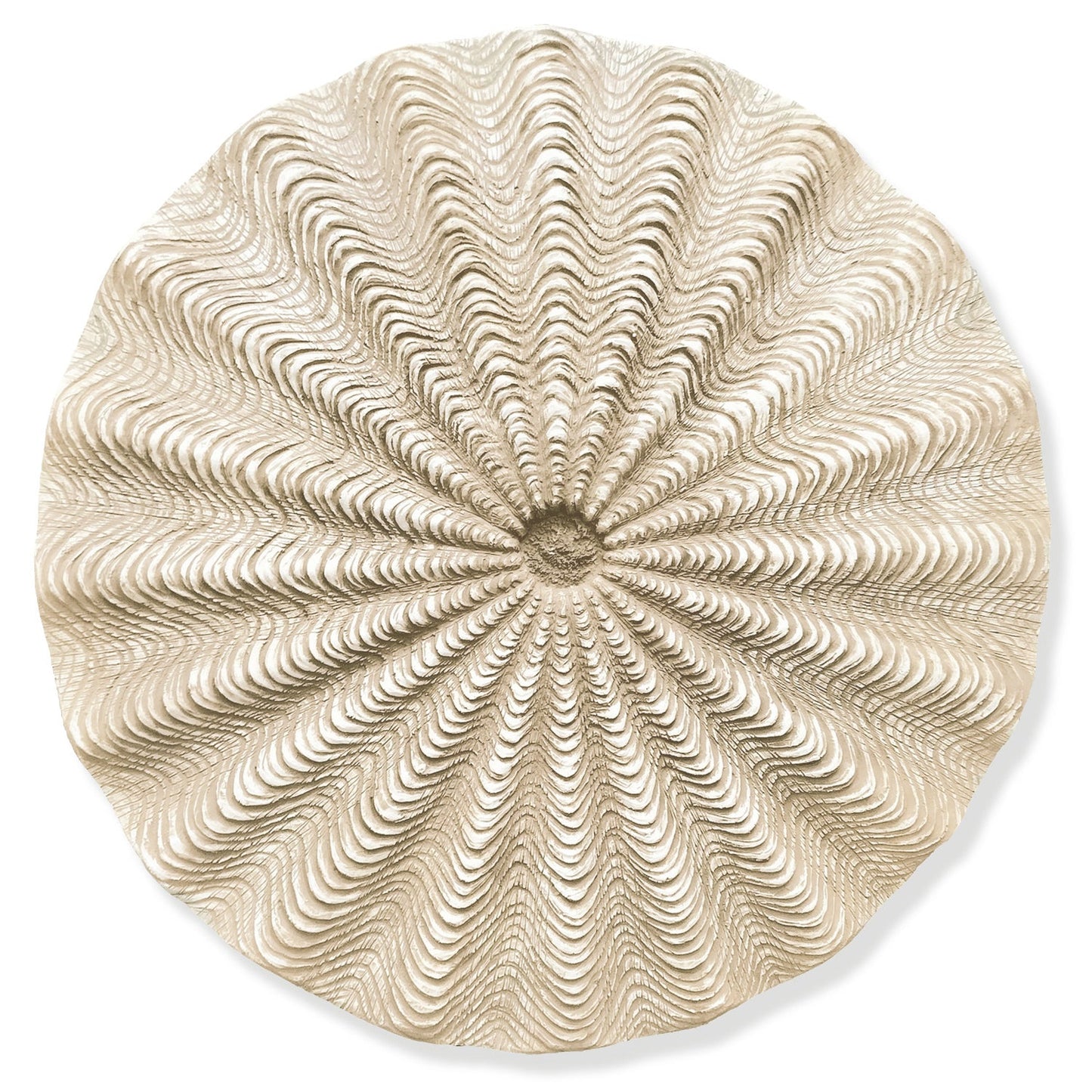 Basket 23.3"D Medallion, Brown Wash By Gold Leaf | Wall Art | Modishstore - 2