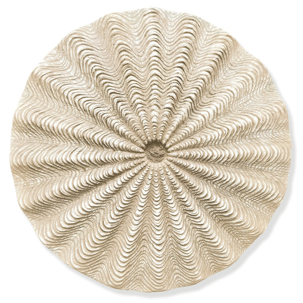 Basket 23.3"D Medallion, Brown Wash By Gold Leaf | Wall Art | Modishstore - 2