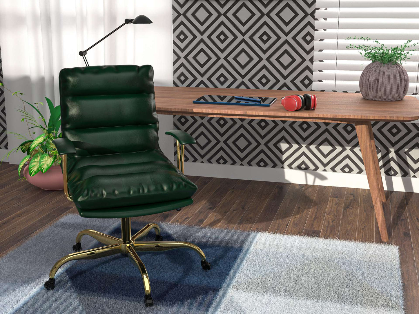 LeisureMod Regina Modern Executive Leather Office Chair | Office Chairs | Modishstore - 13