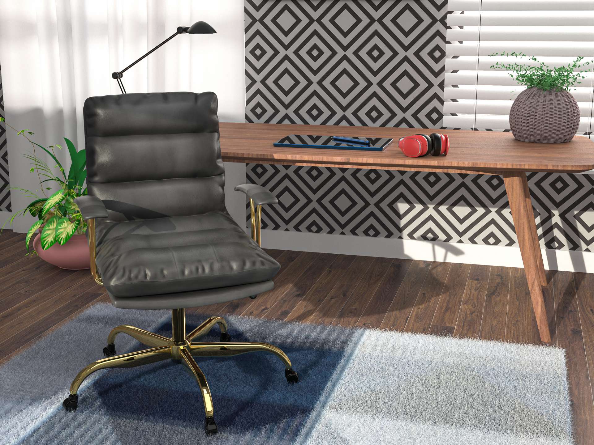 LeisureMod Regina Modern Executive Leather Office Chair | Office Chairs | Modishstore - 24