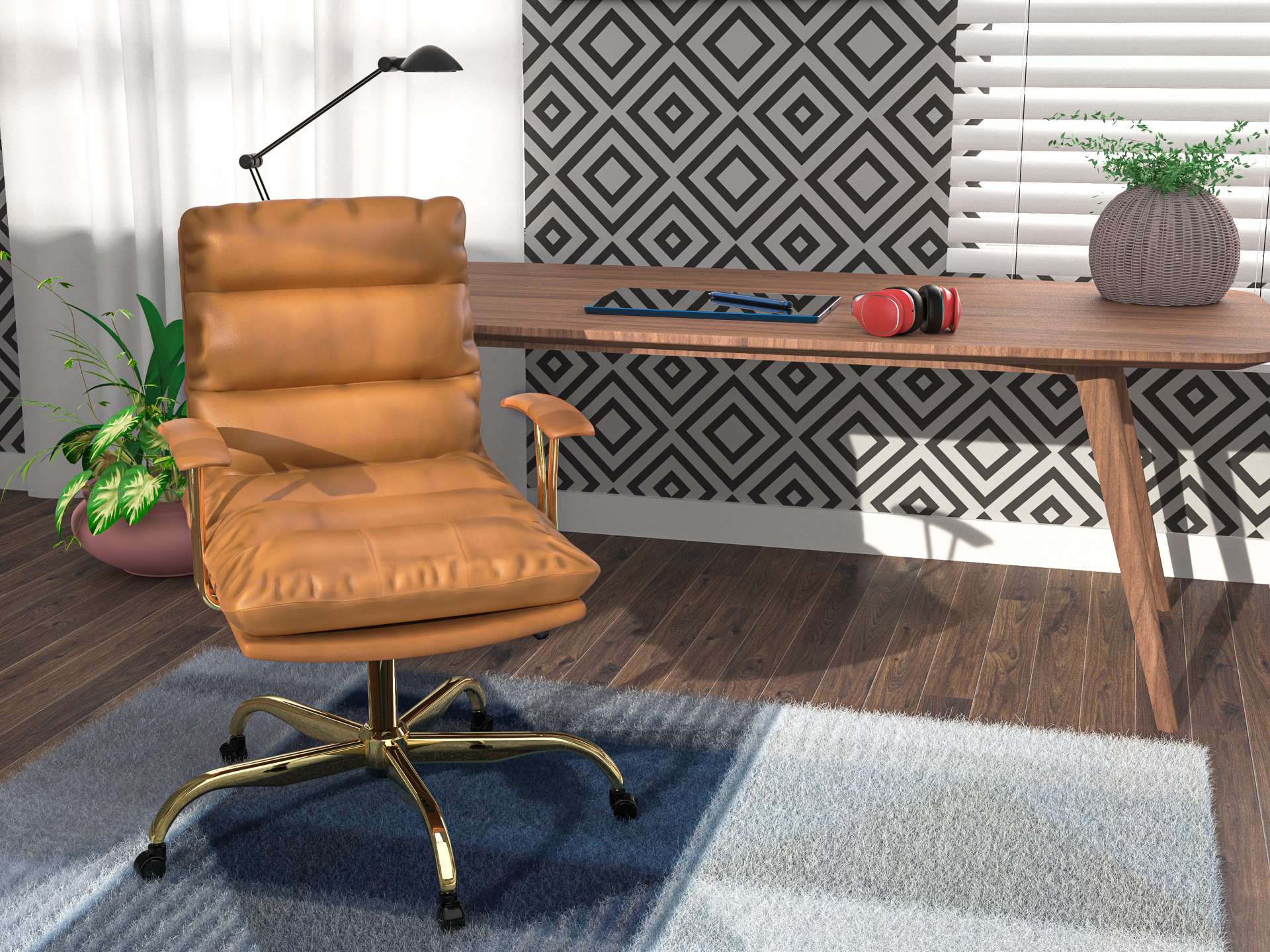 LeisureMod Regina Modern Executive Leather Office Chair | Office Chairs | Modishstore - 35