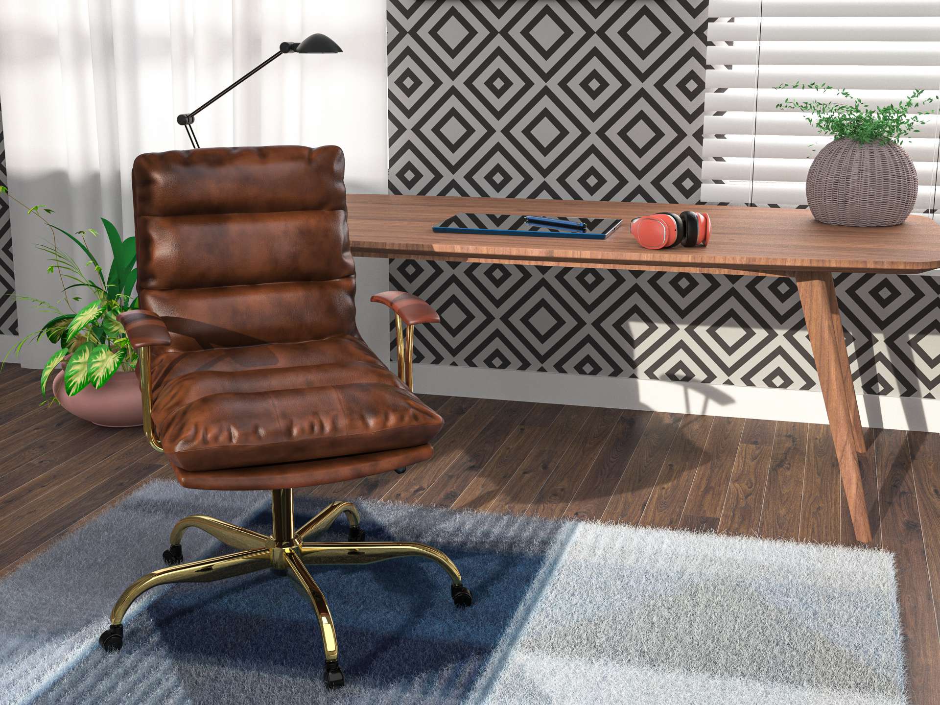 LeisureMod Regina Modern Executive Leather Office Chair | Office Chairs | Modishstore - 46