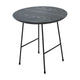 LeisureMod Rossmore Mid Century Modern Round Side Table With Black Steel Frame | Side Tables | Modishstore - 8