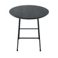 LeisureMod Rossmore Mid Century Modern Round Side Table With Black Steel Frame | Side Tables | Modishstore - 12