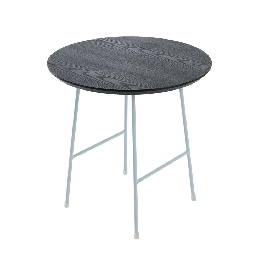 LeisureMod Rossmore Mid Century Modern Round Side Table With White Steel Frame | Side Tables | Modishstore - 8