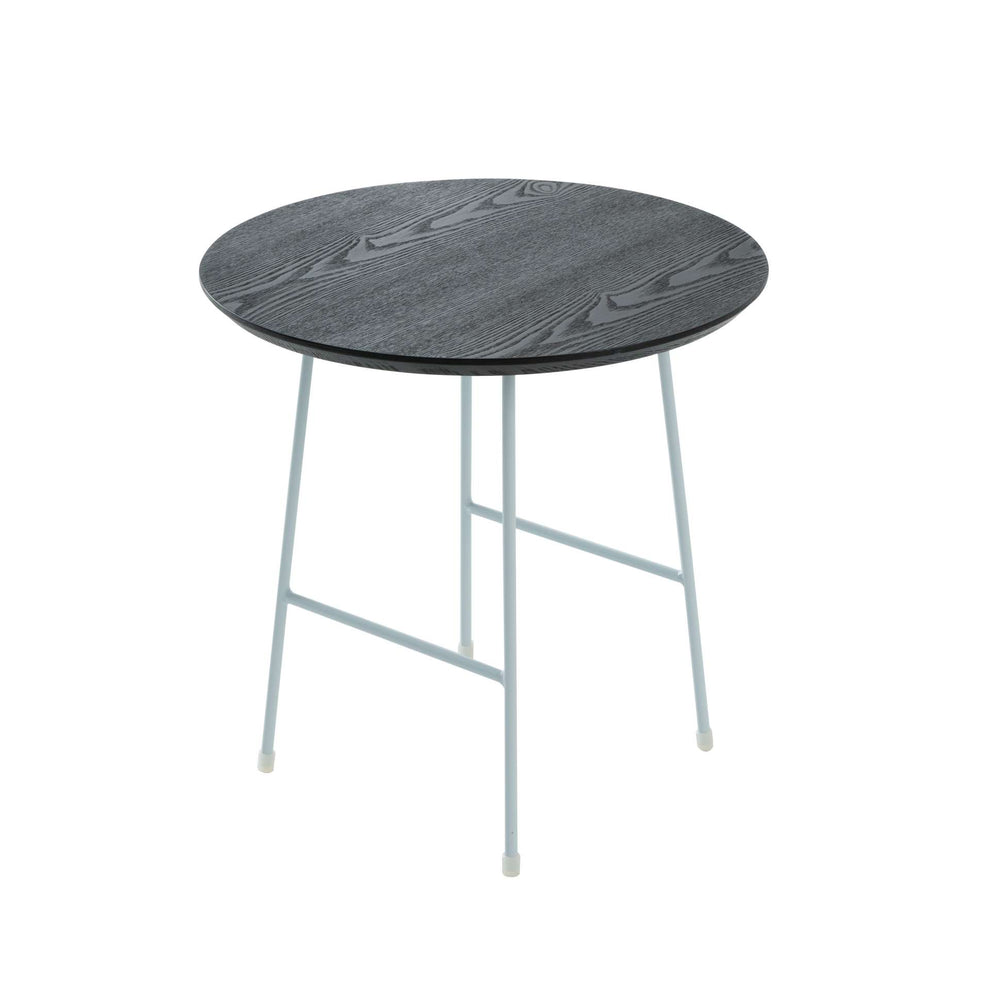 LeisureMod Rossmore Mid Century Modern Round Side Table With White Steel Frame | Side Tables | Modishstore - 9