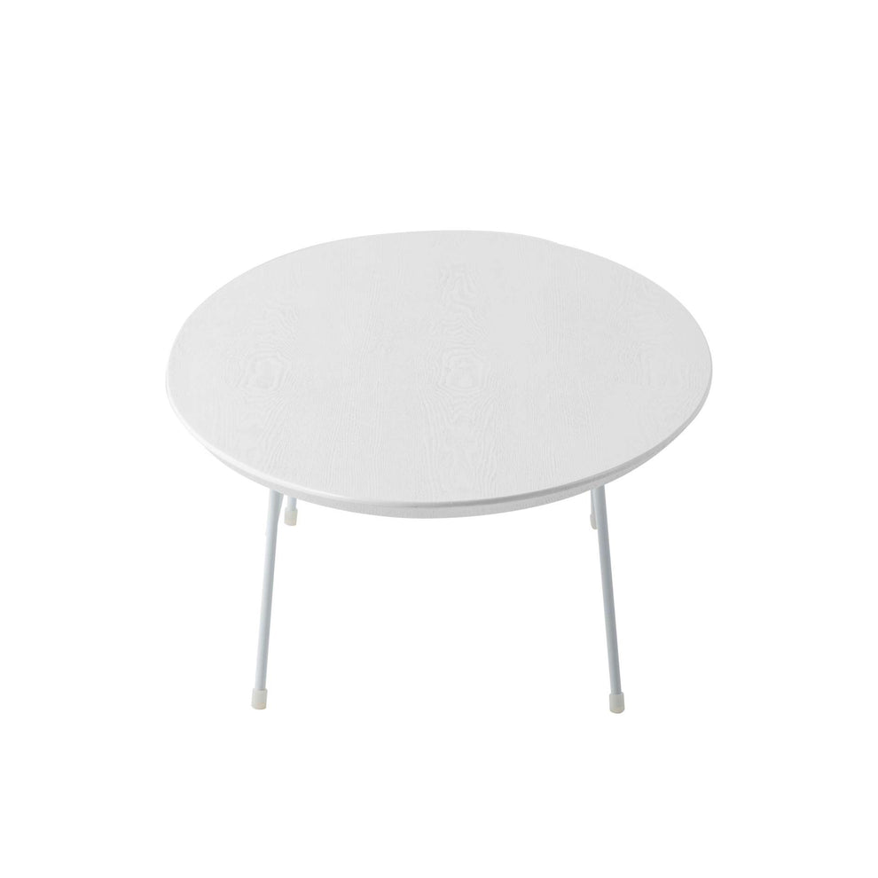 LeisureMod Rossmore Oval Coffee Table with Ash Veneer Top and White Powder Coated Steel Frame | Coffee Tables | Modishstore - 22