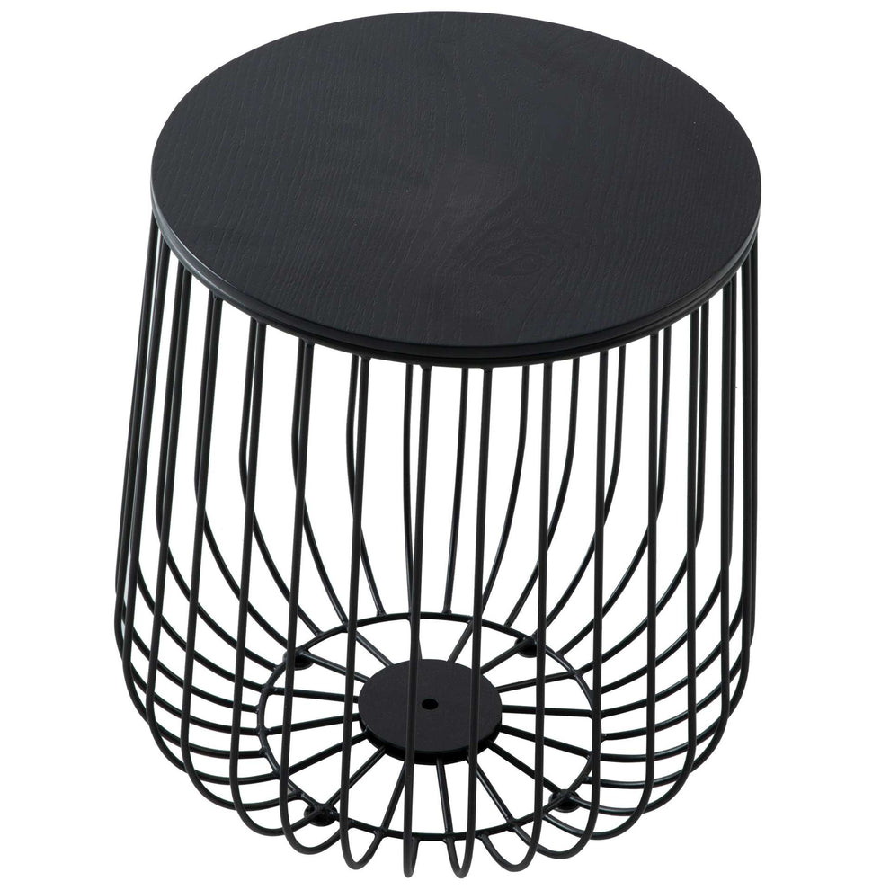 LeisureMod Runswick Modern Wood Top End Table With Metal Base | Side Tables | Modishstore - 4