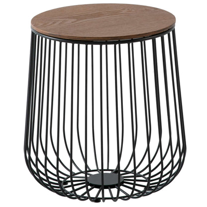 LeisureMod Runswick Modern Wood Top End Table With Metal Base | Side Tables | Modishstore - 17