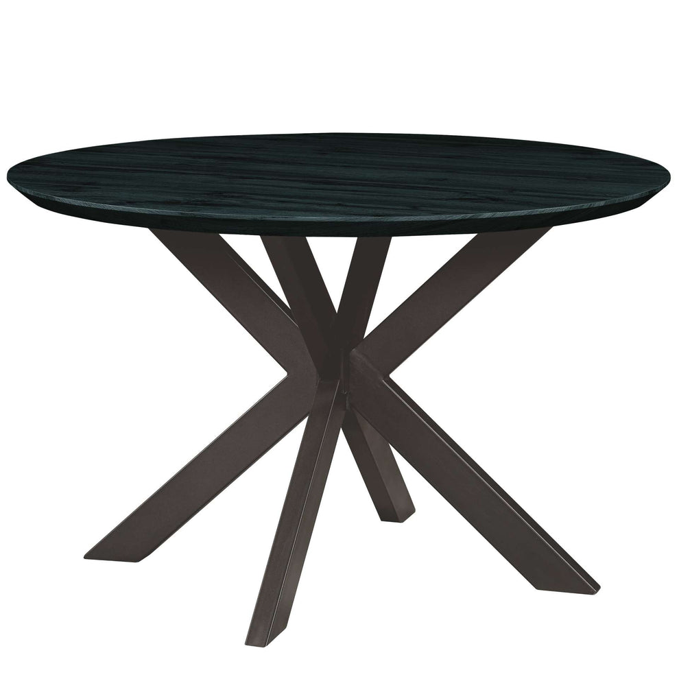 Leisuremod Ravenna Mid-Century Modern 5-Piece Metal Dining Set with 4 Stackable Plastic Chairs | Dining Sets | Modishstore - 2