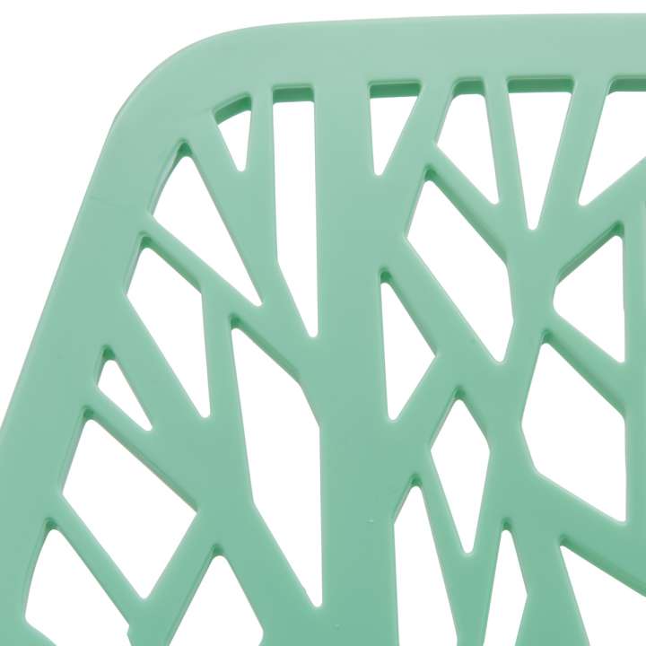 Leisuremod Ravenna Mid-Century Modern 5-Piece Metal Dining Set with 4 Stackable Plastic Chairs | Dining Sets | Modishstore - 66