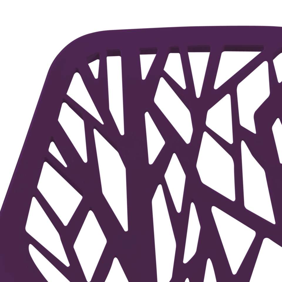 Leisuremod Ravenna Mid-Century Modern 5-Piece Metal Dining Set with 4 Stackable Plastic Chairs | Dining Sets | Modishstore - 87