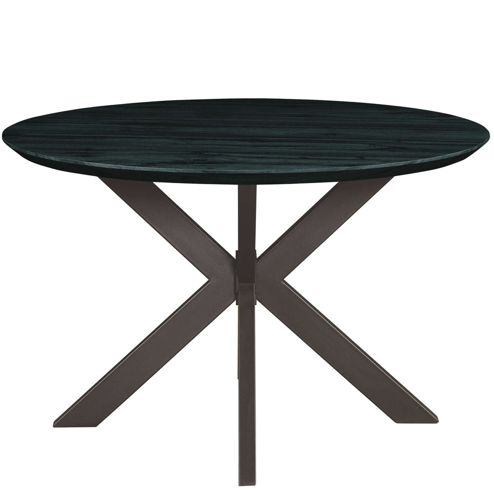 Leisuremod Ravenna Mid-Century Modern 5-Piece Metal Dining Set with 4 Stackable Plastic Chairs | Dining Sets | Modishstore - 109