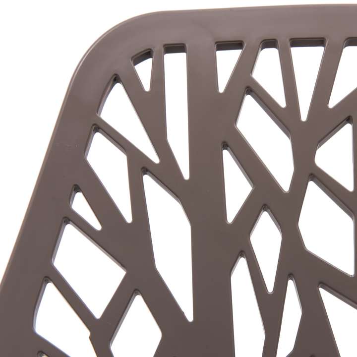 Leisuremod Ravenna Mid-Century Modern 5-Piece Metal Dining Set with 4 Stackable Plastic Chairs | Dining Sets | Modishstore - 114