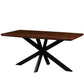 LeisureMod Ravenna 63" Rectangular Wood Dining Table With Modern Metal Base | Dining Tables | Modishstore - 12
