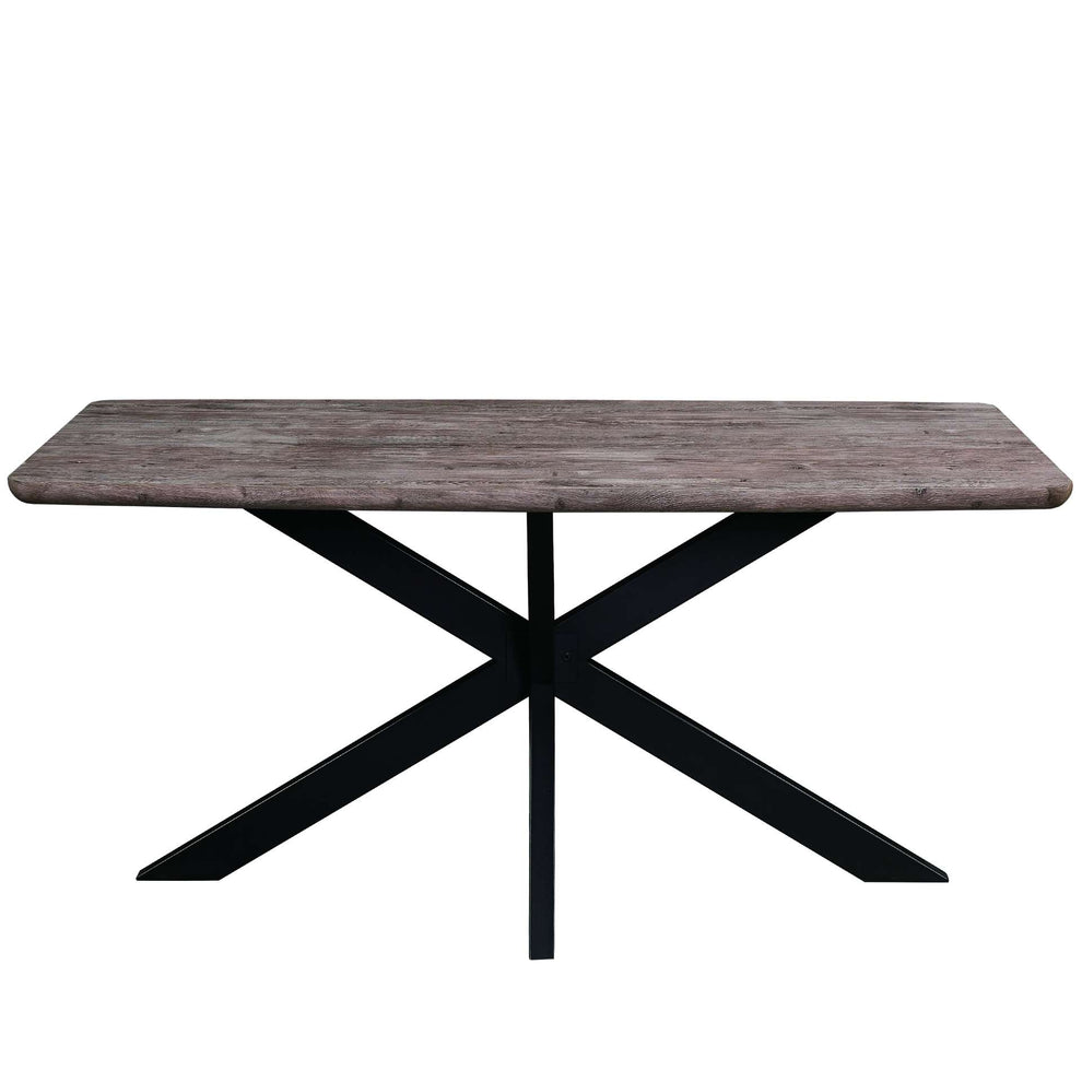 LeisureMod Ravenna 63" Rectangular Wood Dining Table With Modern Metal Base | Dining Tables | Modishstore - 16