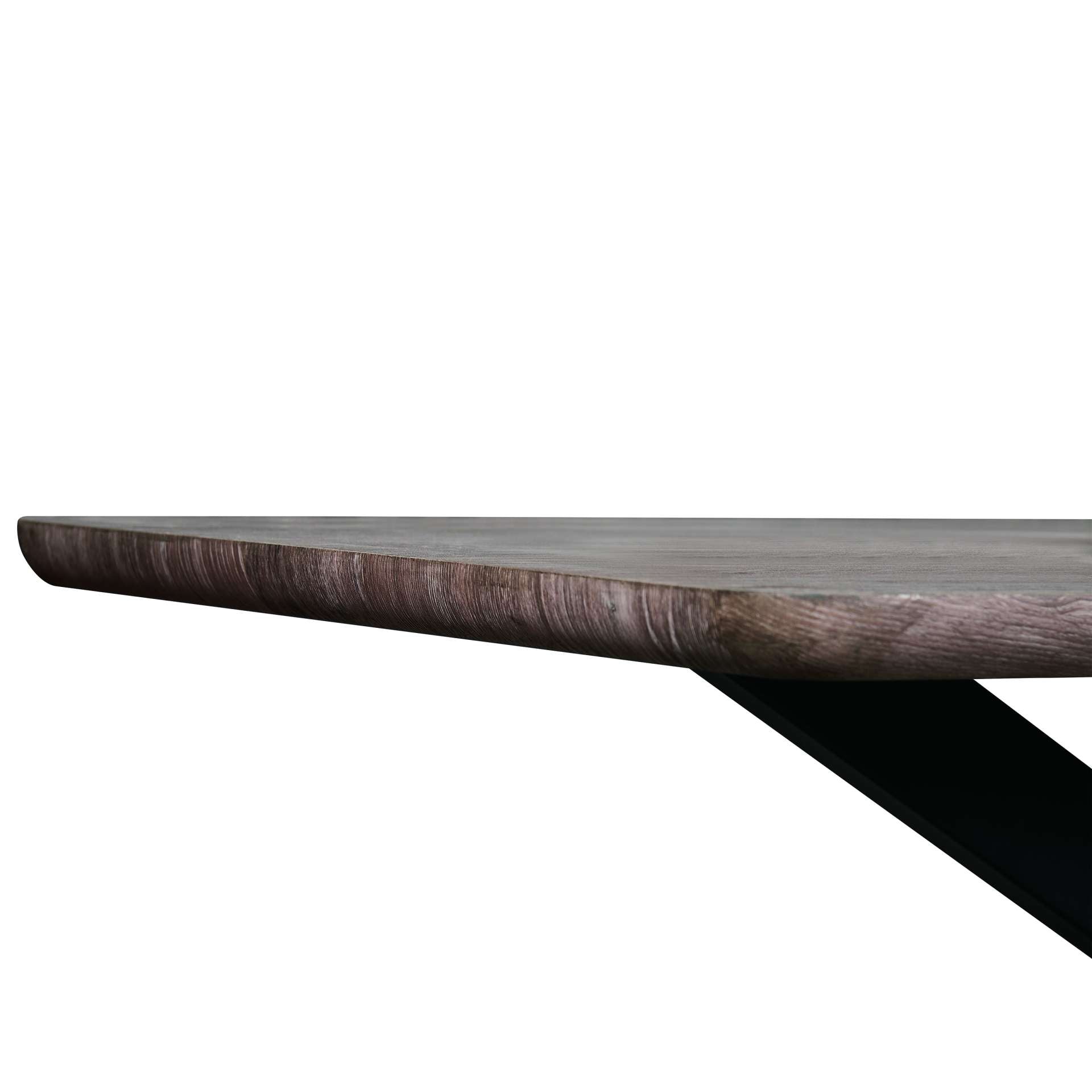 LeisureMod Ravenna 63" Rectangular Wood Dining Table With Modern Metal Base | Dining Tables | Modishstore - 19