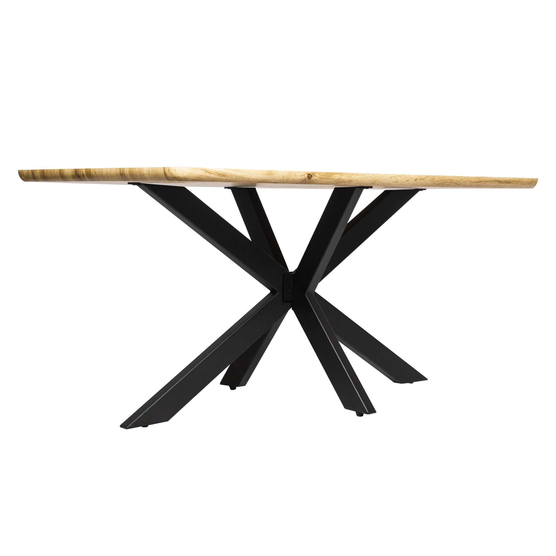 LeisureMod Ravenna 63" Rectangular Wood Dining Table With Modern Metal Base | Dining Tables | Modishstore - 27