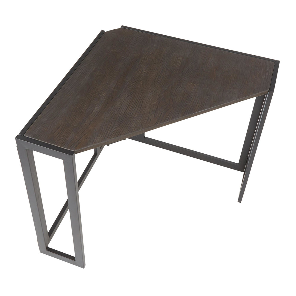 Roman Corner Desk By LumiSource - OFD-CROMAN BKES | Desks | Modishstore - 7