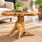 Teak Wood Slice Live Edge Accent Tables by Artisan Living