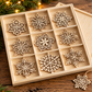 Birch Veneer Laser Cut Christmas Ornaments