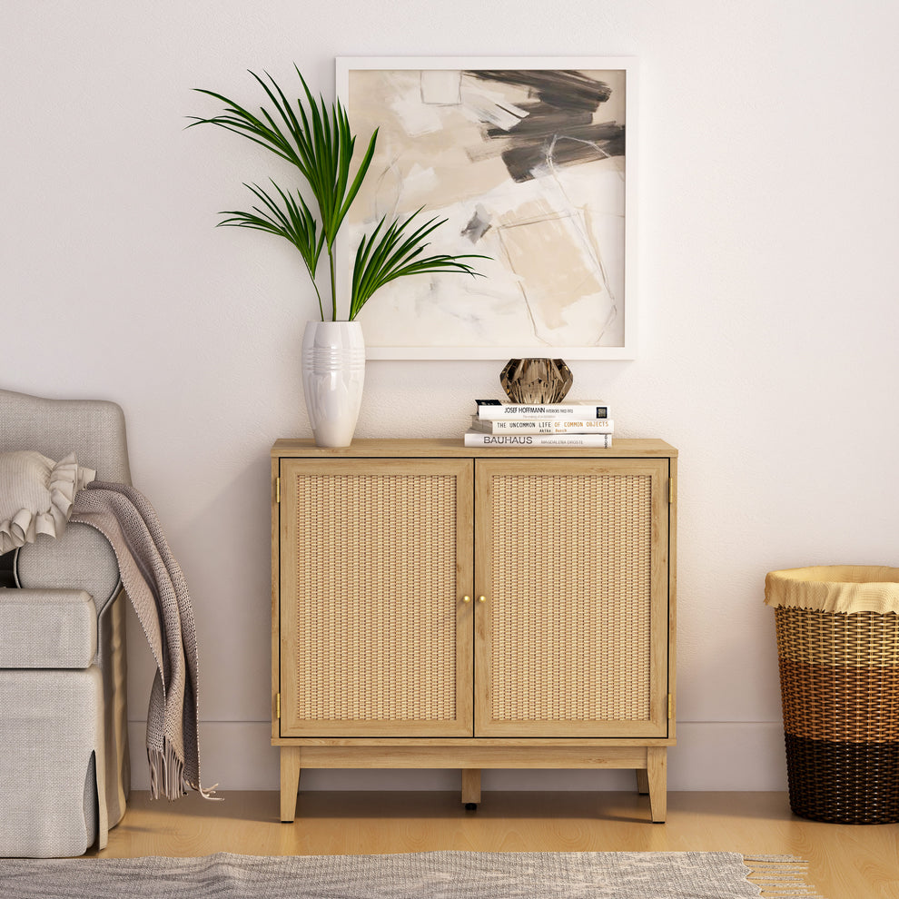 Bodrum 31" Tall - 2 Door Accent Cabinet By Anderson Teak | Cabinets | Modishstore - 2