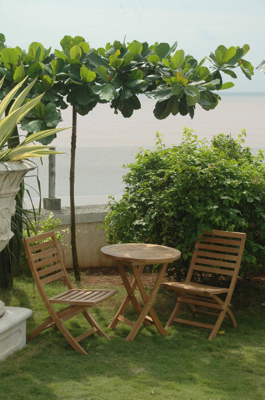 Bahama Andrew 3-Pieces Bistro Set By Anderson Teak | Outdoor Dining Sets | Modishstore