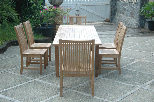Bahama Chicago 7-Pieces Dining Set Chair B By Anderson Teak | Outdoor Dining Sets | Modishstore
