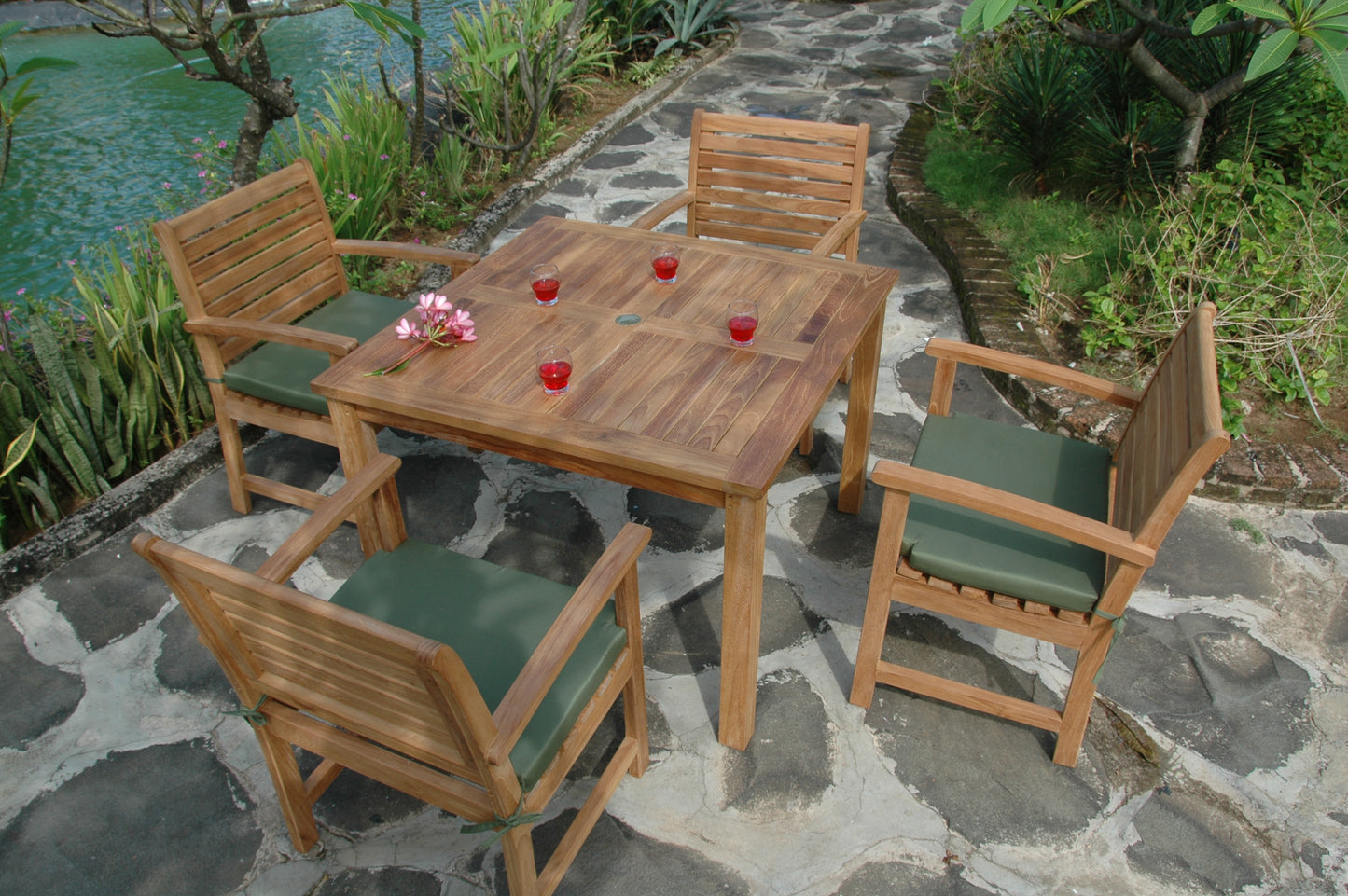 Montage 42" Square Table By Anderson Teak | Outdoor Tables | Modishstore - 2