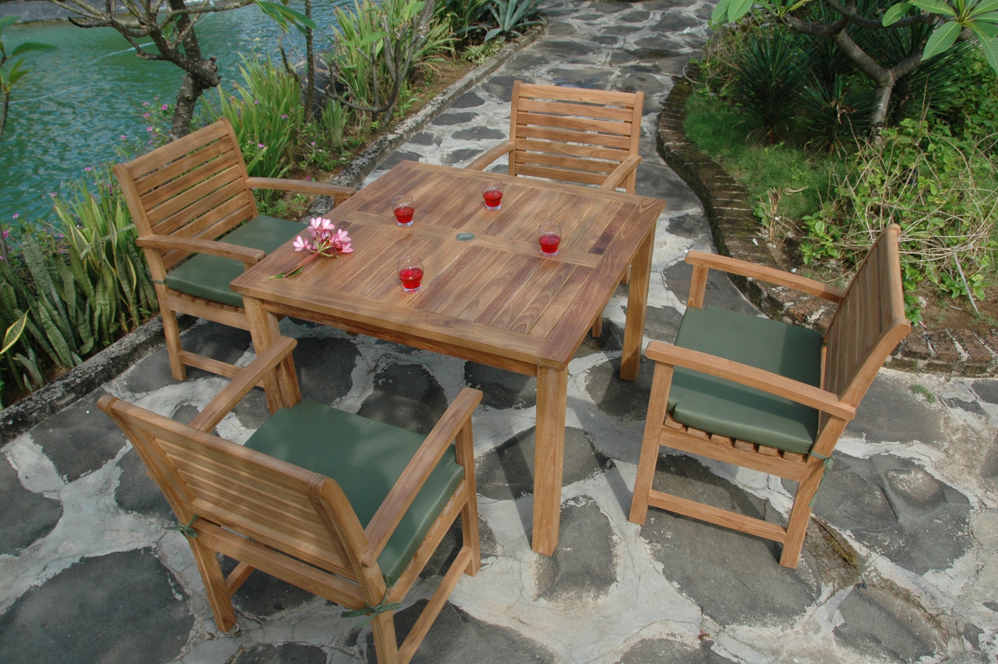 Montage 42" Square Table By Anderson Teak | Outdoor Tables | Modishstore - 2