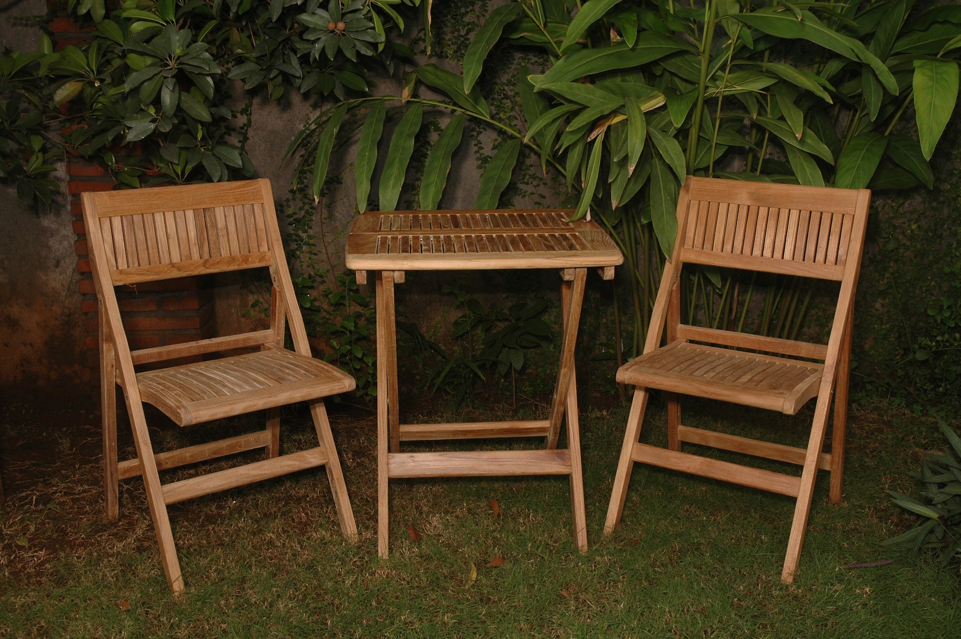Windsor 3-Pieces Square Bistro Set  By Anderson Teak | Outdoor Dining Sets | Modishstore