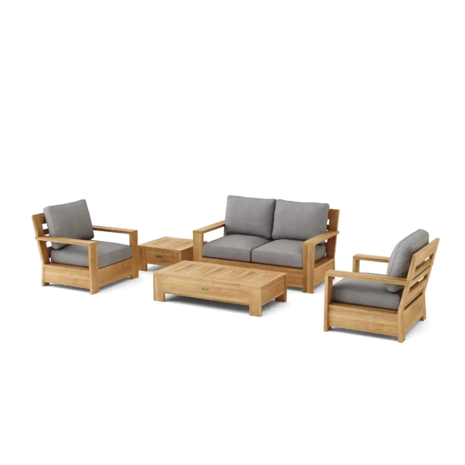 5-pc Madera Deep Seating - SET-522 By Anderson Teak | Outdoor Sofas, Loveseats & Sectionals | Modishstore - 2