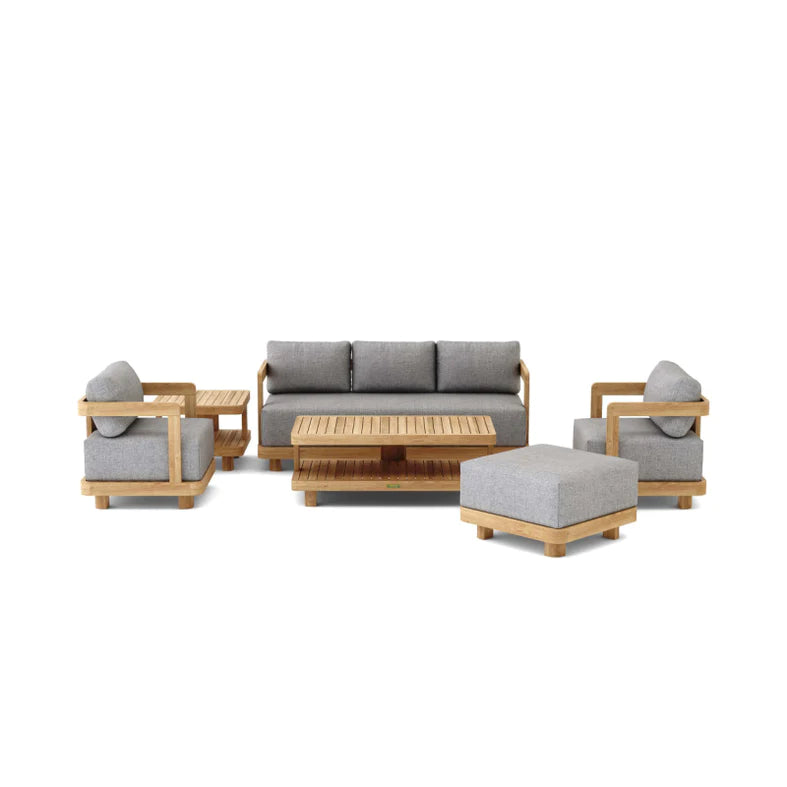 6-pc Granada Deep Seating - SET-901 By Anderson Teak | Outdoor Sofas, Loveseats & Sectionals | Modishstore - 2