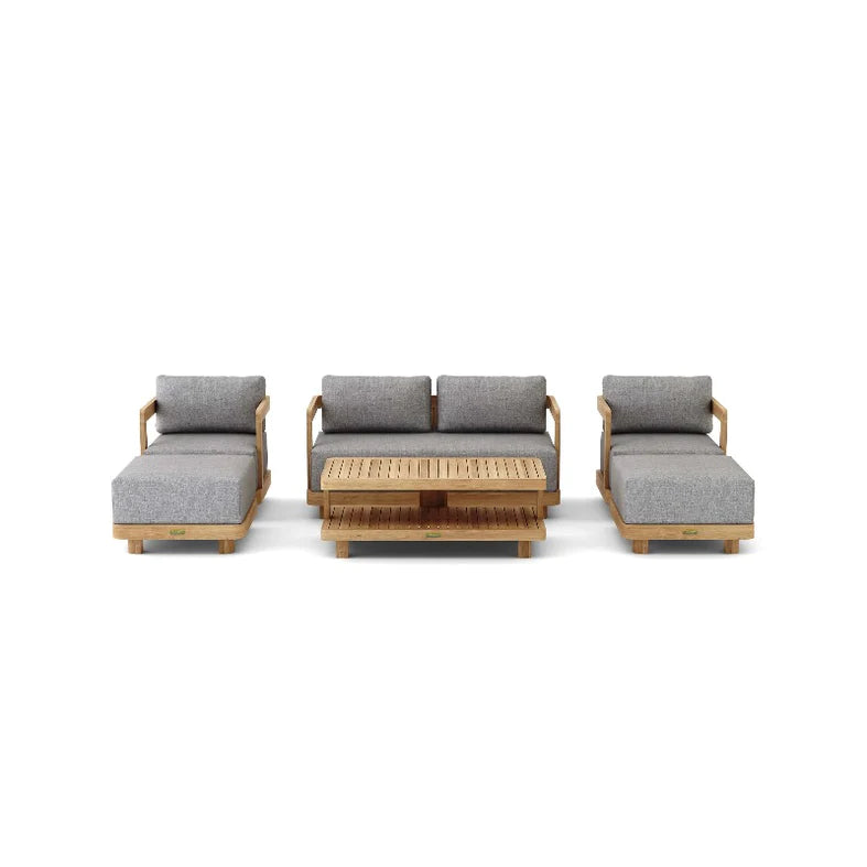 6-pc Granada Deep Seating - SET-902 By Anderson Teak | Outdoor Sofas, Loveseats & Sectionals | Modishstore - 2