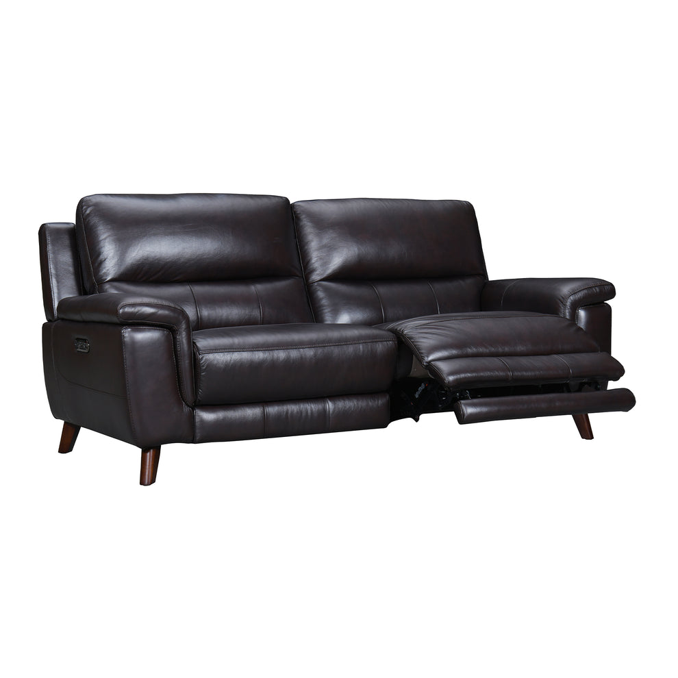 Lizette Brown Leather Power Recliner 3 Piece Living Room Set with USB By Armen Living | Sofa Set | Modishstore - 4
