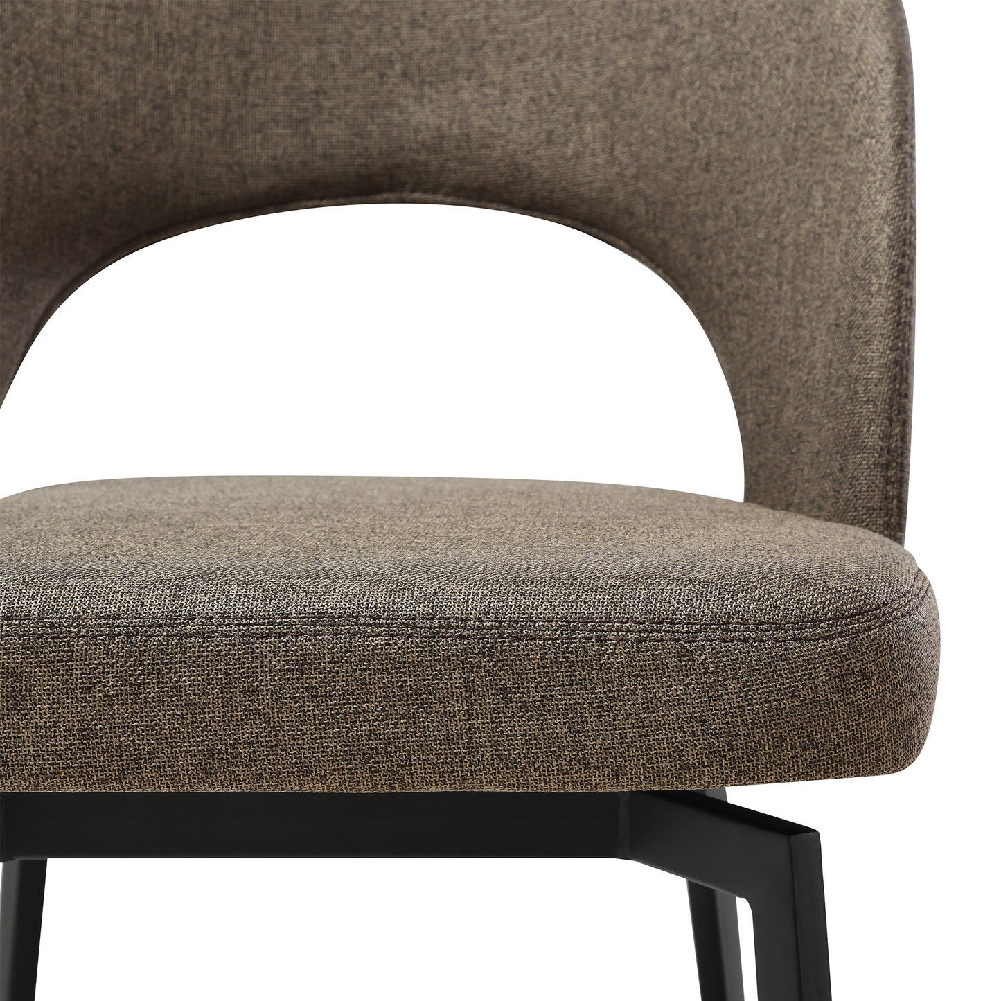 Milena Lucia 5 Piece Extendable Dining Set with Brown Fabric Chairs By Armen Living | Dining Sets | Modishstore - 11