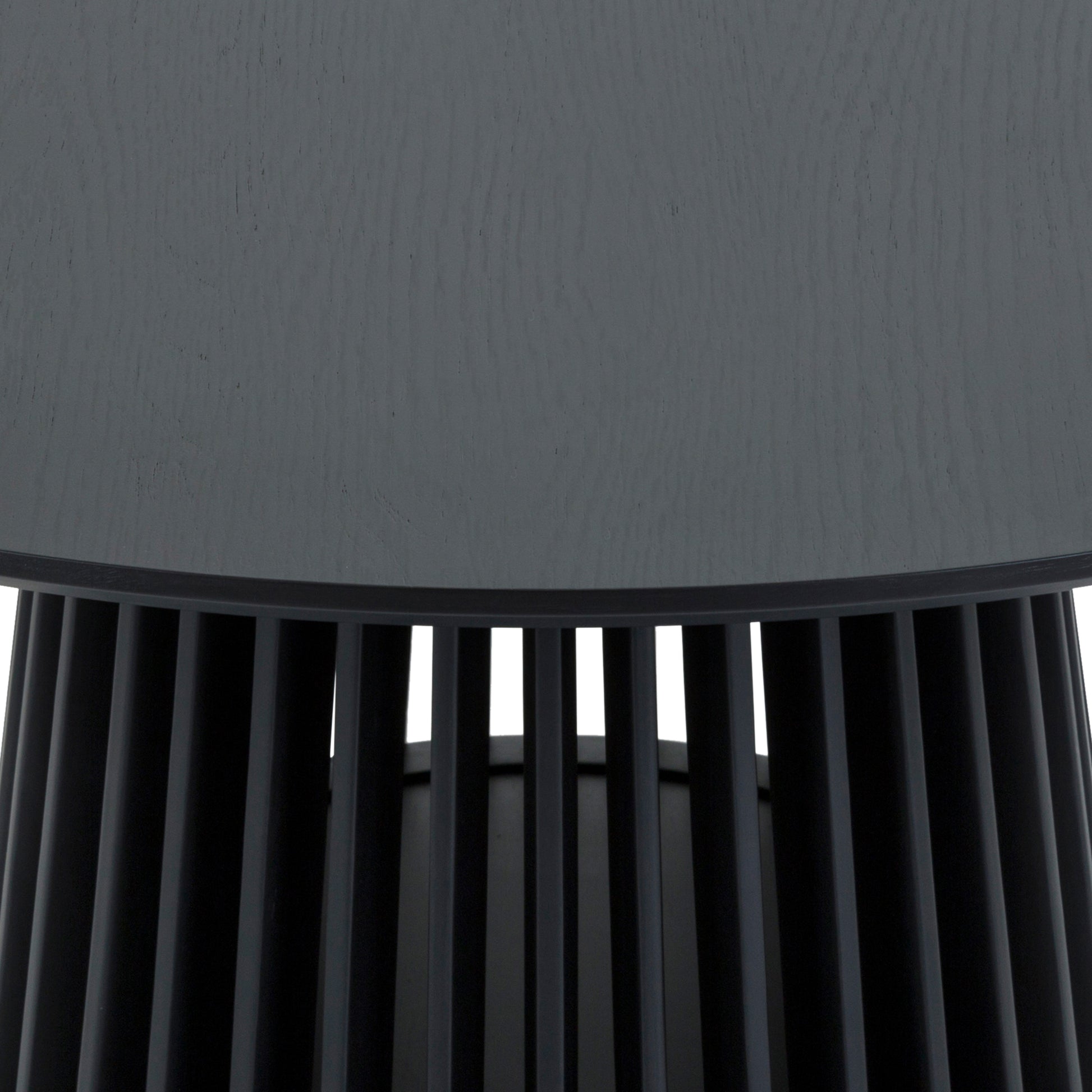 Pasadena Echo 5 Piece Oval Dining Set in Black Oak Finish with Black Faux Leather By Armen Living | Dining Sets | Modishstore - 9