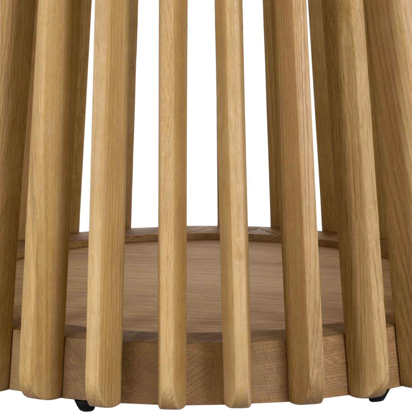 Pasadena Erie 5 Piece Round Dining Set in Natural Oak Finish with Black Paper Cord Chairs By Armen Living | Dining Sets | Modishstore - 9