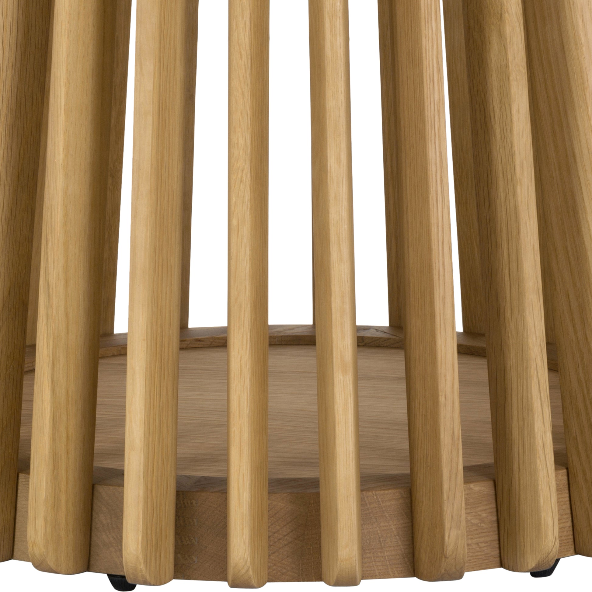 Pasadena Erie 5 Piece Round Dining Set in Natural Oak Finish with Black Paper Cord Chairs By Armen Living | Dining Sets | Modishstore - 9