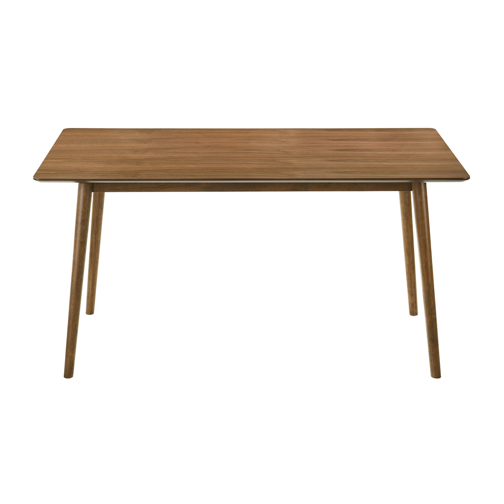 Westmont Santana 5 Piece Walnut Wood Dining Table Set with Blue Fabric By Armen Living | Dining Sets | Modishstore - 6