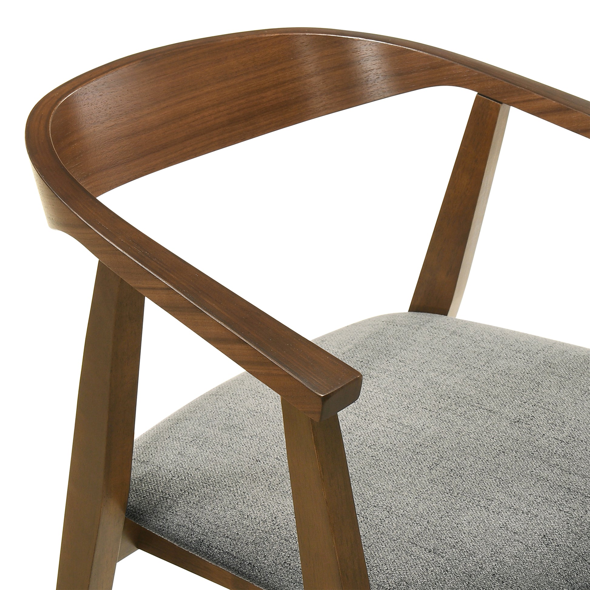 Westmont Santana 5 Piece Walnut Wood Dining Table Set with Blue Fabric By Armen Living | Dining Sets | Modishstore - 33