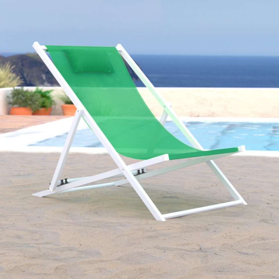 LeisureMod Sunset Outdoor Sling Lounge Chair With Headrest | Outdoor Chaise Lounges | Modishstore - 10