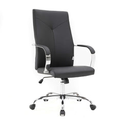 LeisureMod Sonora Modern High-Back Leather Office Chair