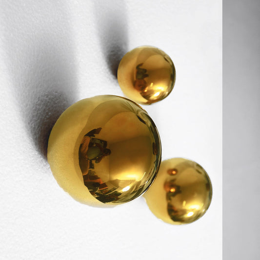 Wall Play™: Orb, Gold Gloss, Set/10 By Gold Leaf | Wall Art | Modishstore - 1