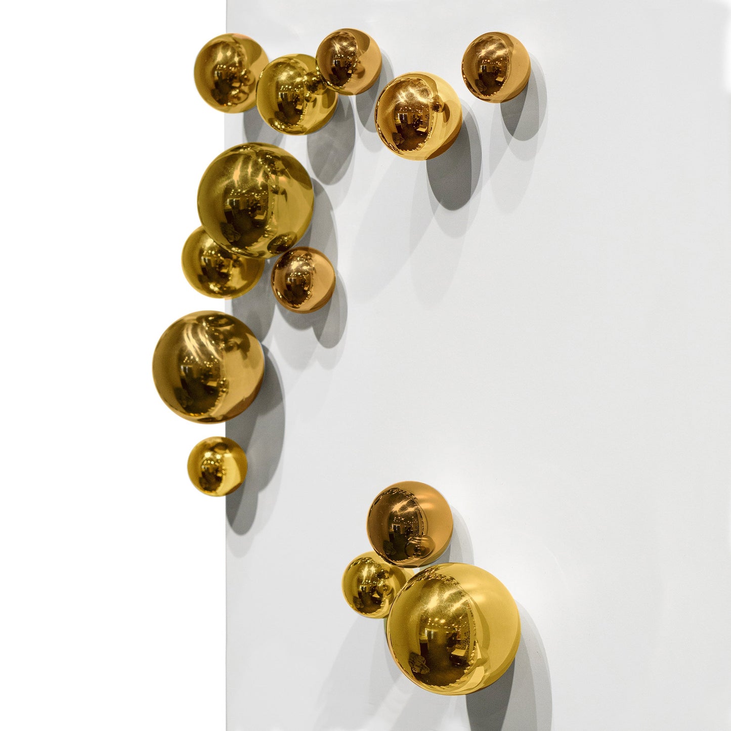 Wall Play™: Orb, Gold Gloss, Set/10 By Gold Leaf | Wall Art | Modishstore - 2