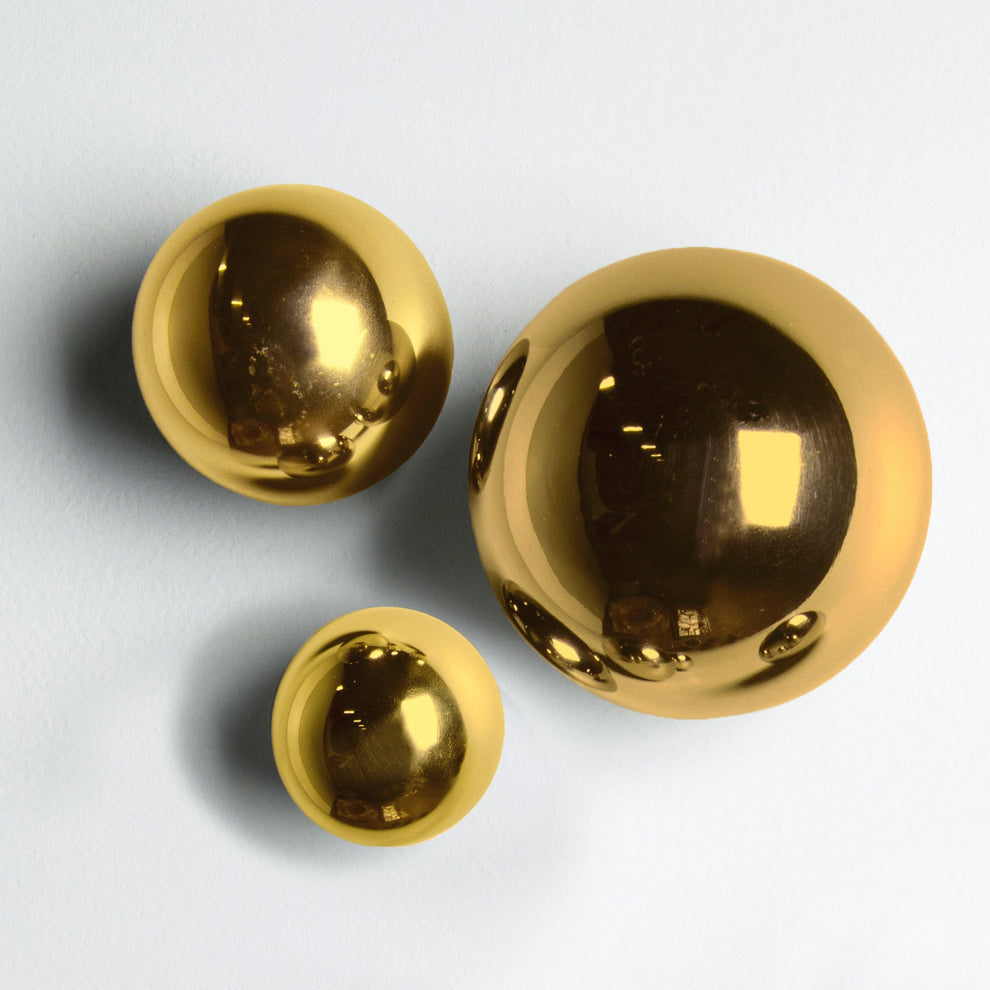 Wall Play™: Orb, Gold Gloss, Set/10 By Gold Leaf | Wall Art | Modishstore - 5